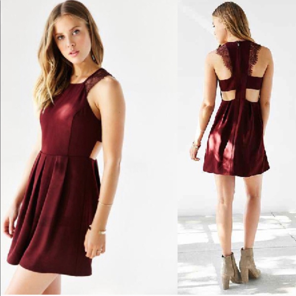 Kimchi Blue Dress, Burgundy